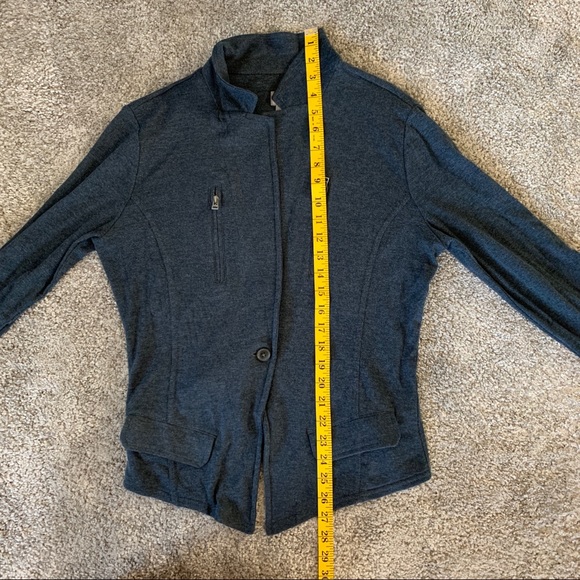Converse One Star V-Neck Collar Cardigan in Size Large /Dark Gray - Picture 6 of 9